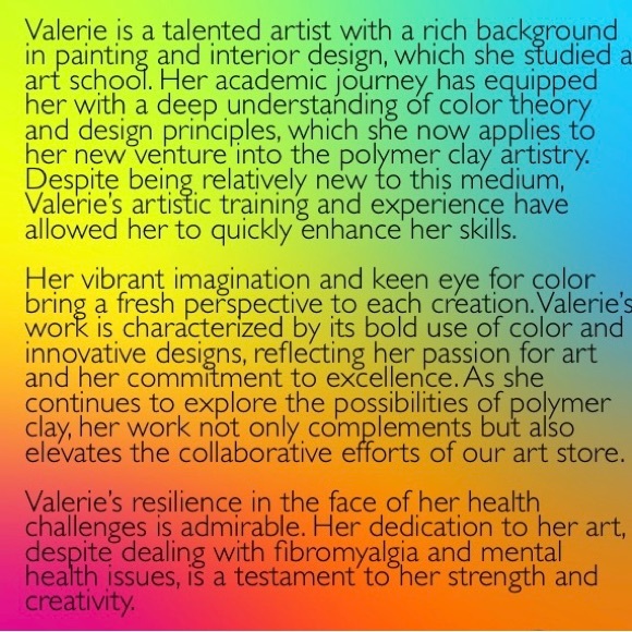 Handcrafted Handmade Clay Necklace Bright Colours Purple Cord Unique - Picture 6 of 7